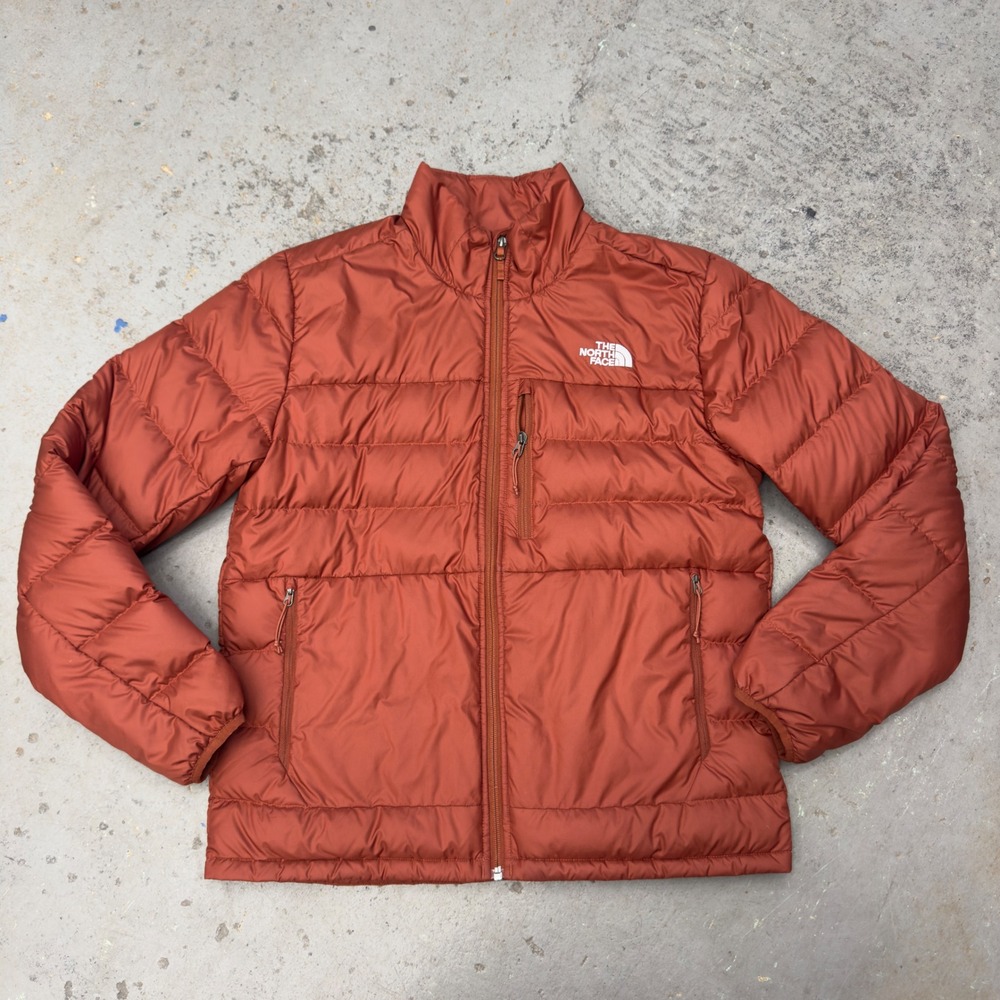 The North Face Aconcagua 2 Down Puffer Jacket Burnt Orange Rust NF0A4R29 Mens M